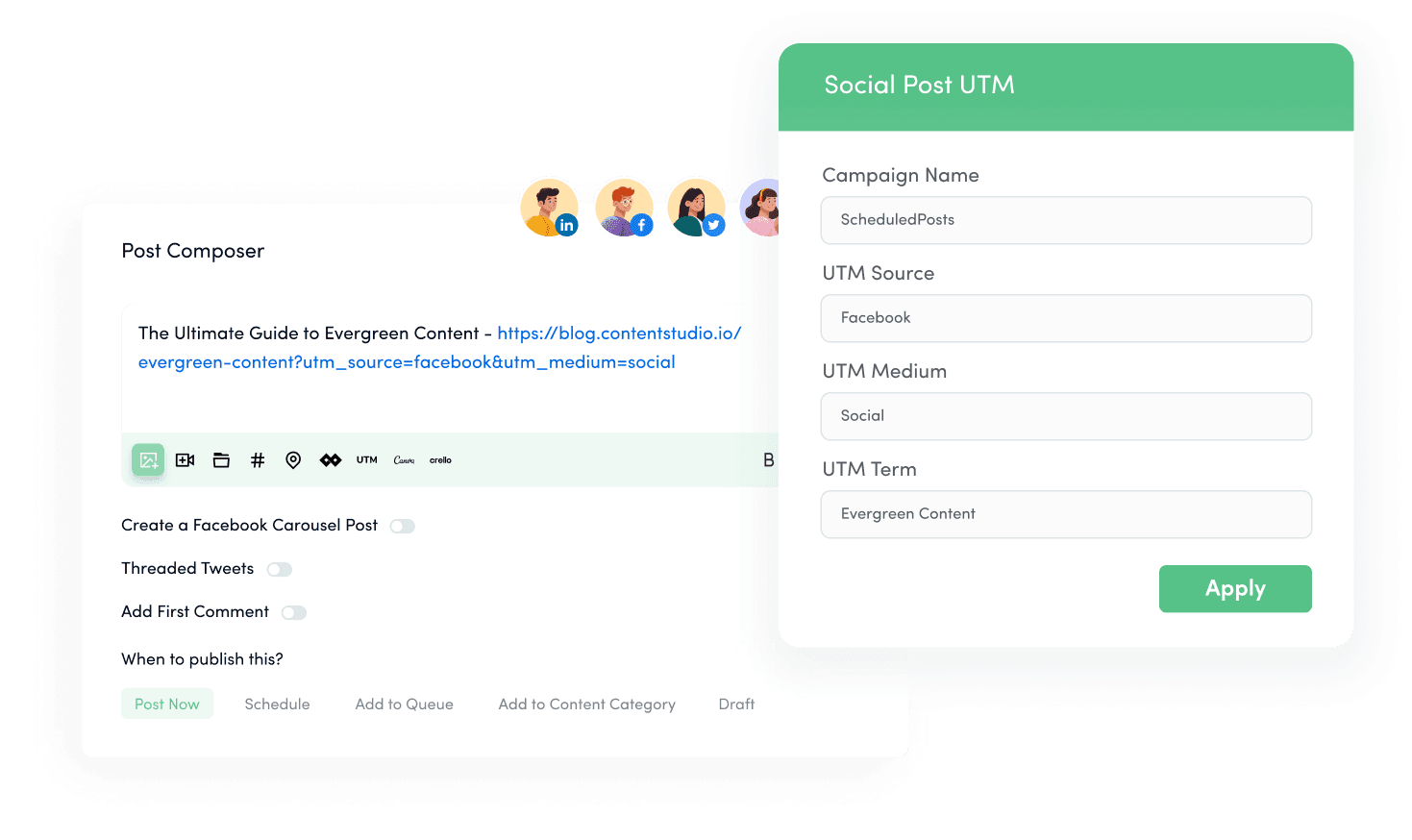UTM assignment - social publishing platform