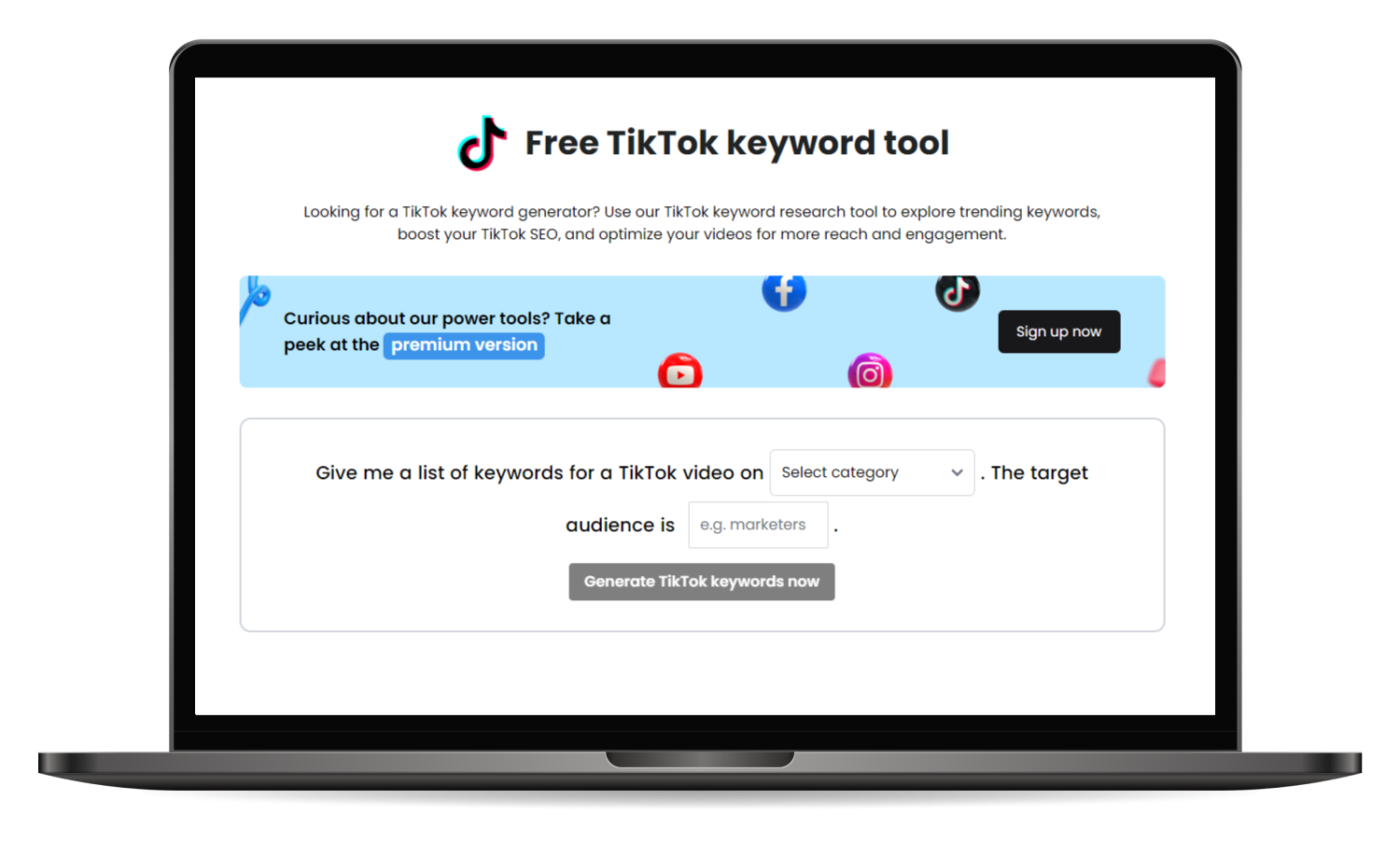 TikTok Keyword Tool