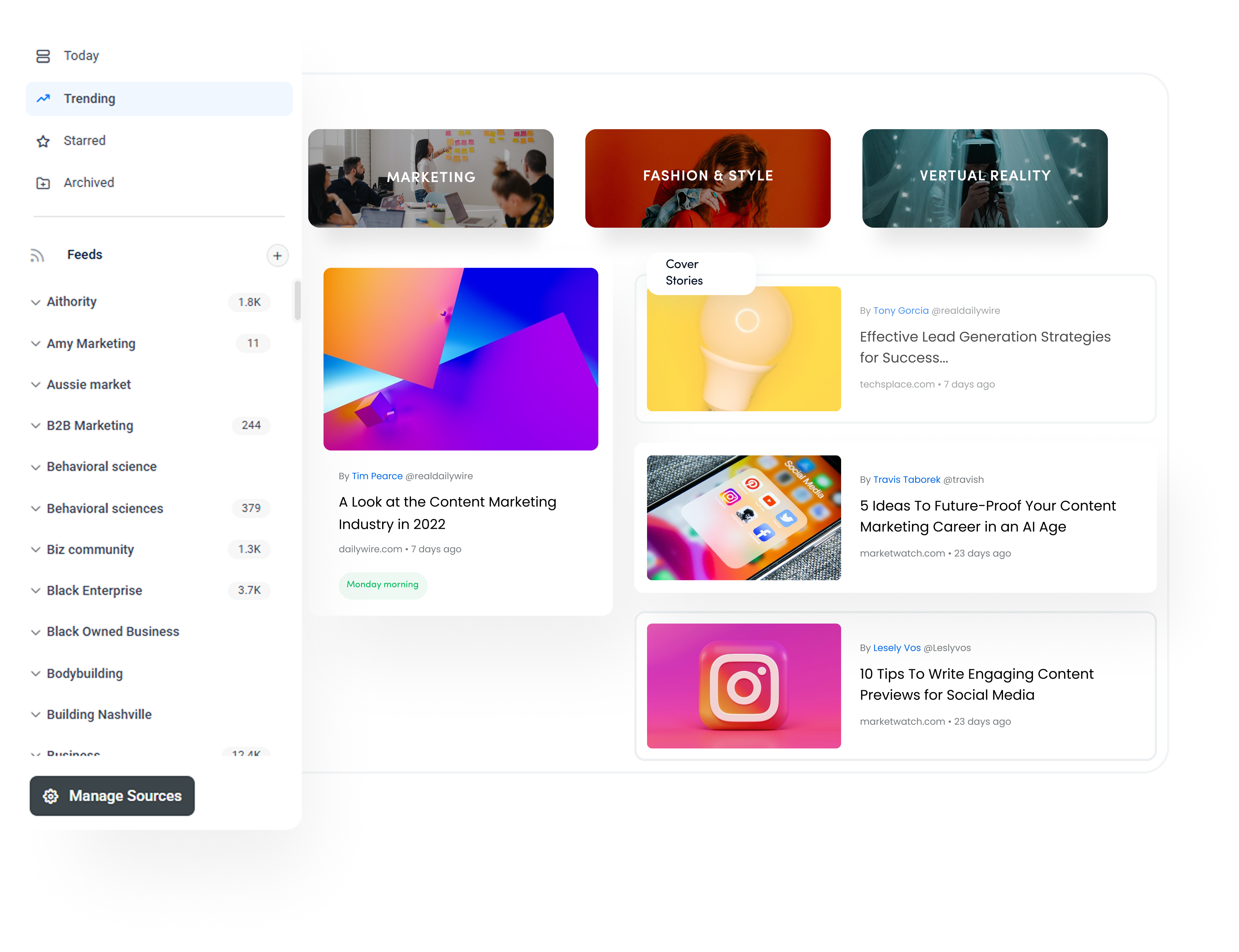 Explore topics