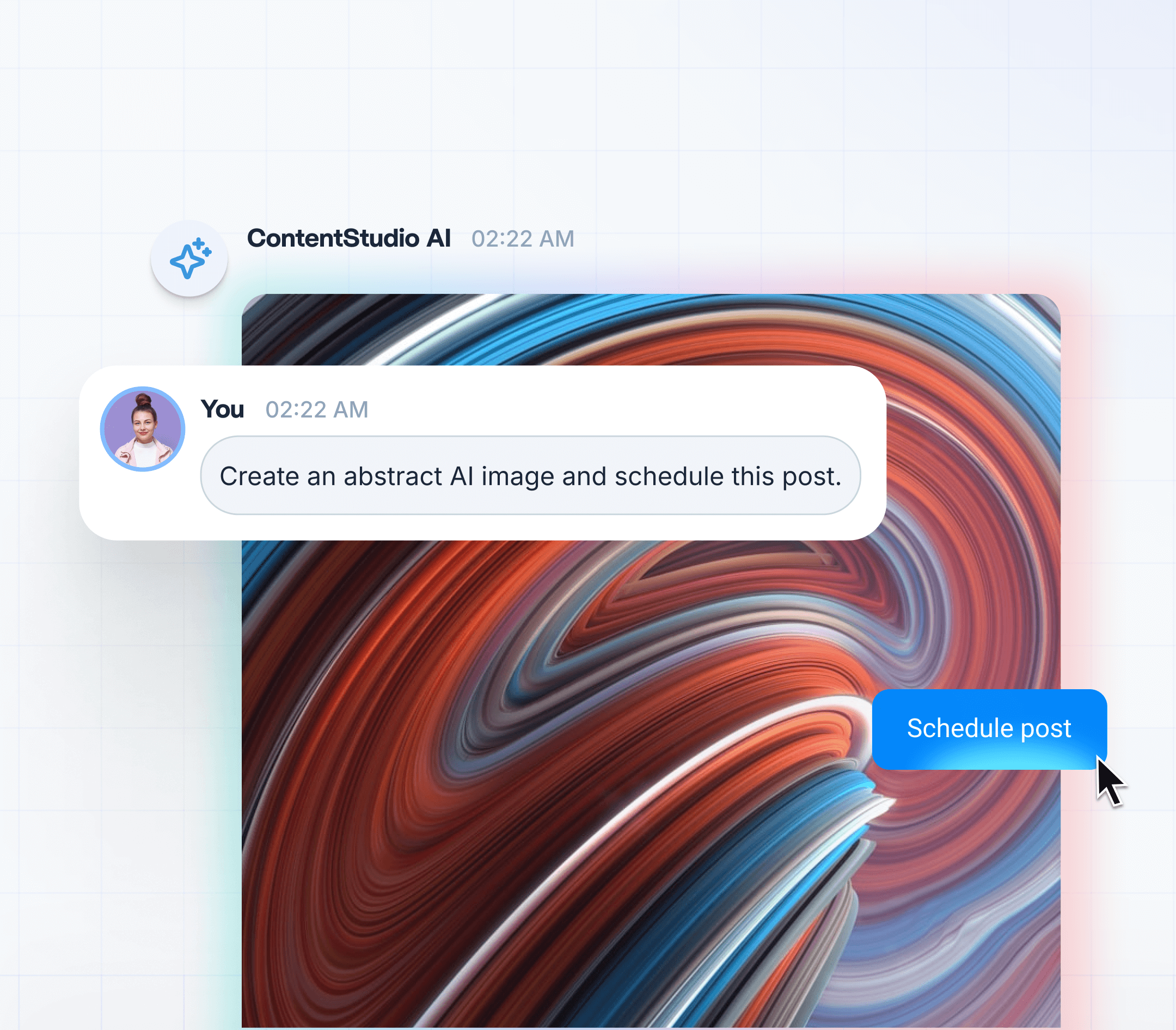 Generate AI images and schedule with ease