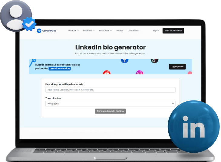 LinkedIn bio generator