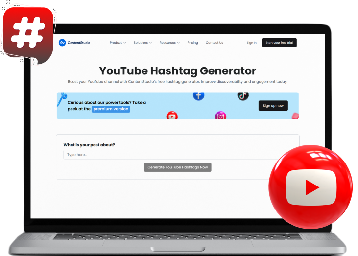 Youtube hashtag generator